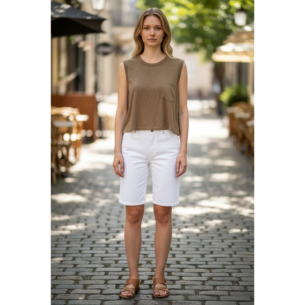 Rag & Bone Womens Organic Cotton Tank Top Size Medium Brown